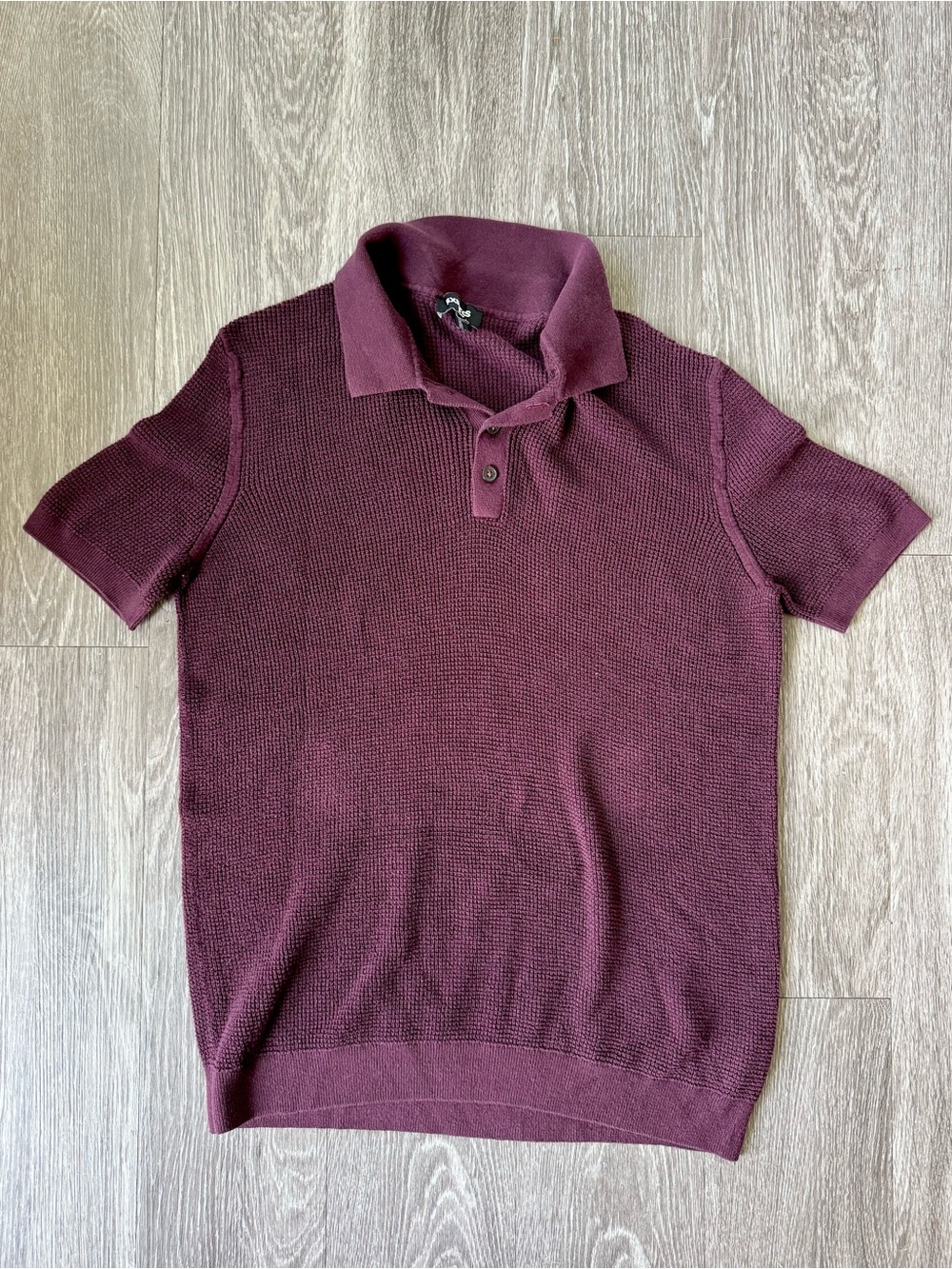 Express Men's Short Sleeve Knit Polo Sweater